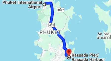 Rassada Pier Directions Map